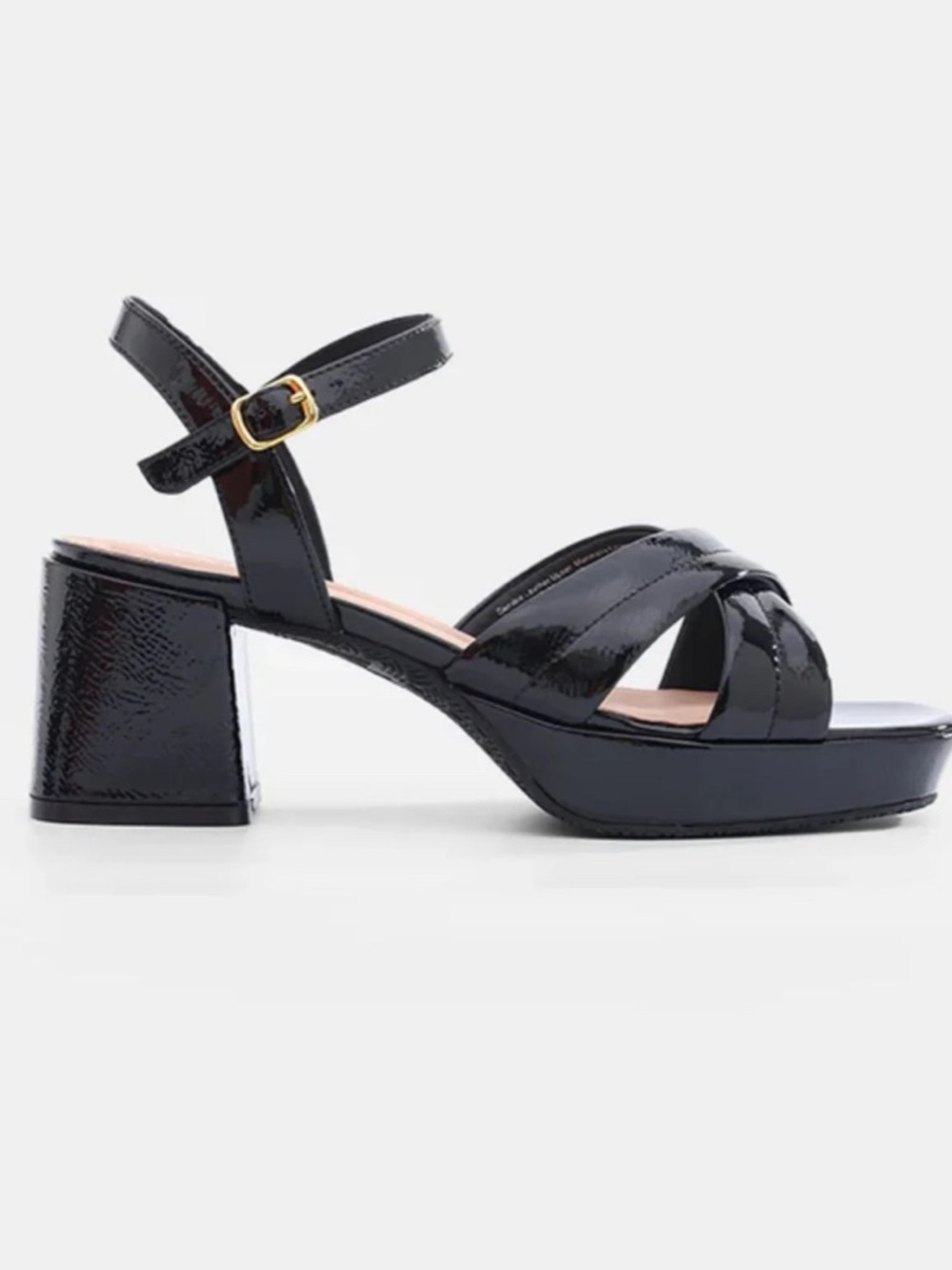 WYDR Patent Platform Donna Sandals Heels NWT NEW